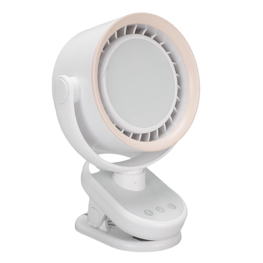 Tilt Desk Fan 100 Speeds USB   Desktop Wall Mounted Clip On 4000mah Battery Bladeless Quiet Cooling Fan
