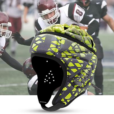 Ayarlanabilir çarpışma önleyici Rugby Kask kafa koruyucusu Futbol Kaleci EVA Yastıklı Başlık Bisiklet Aksesuarları