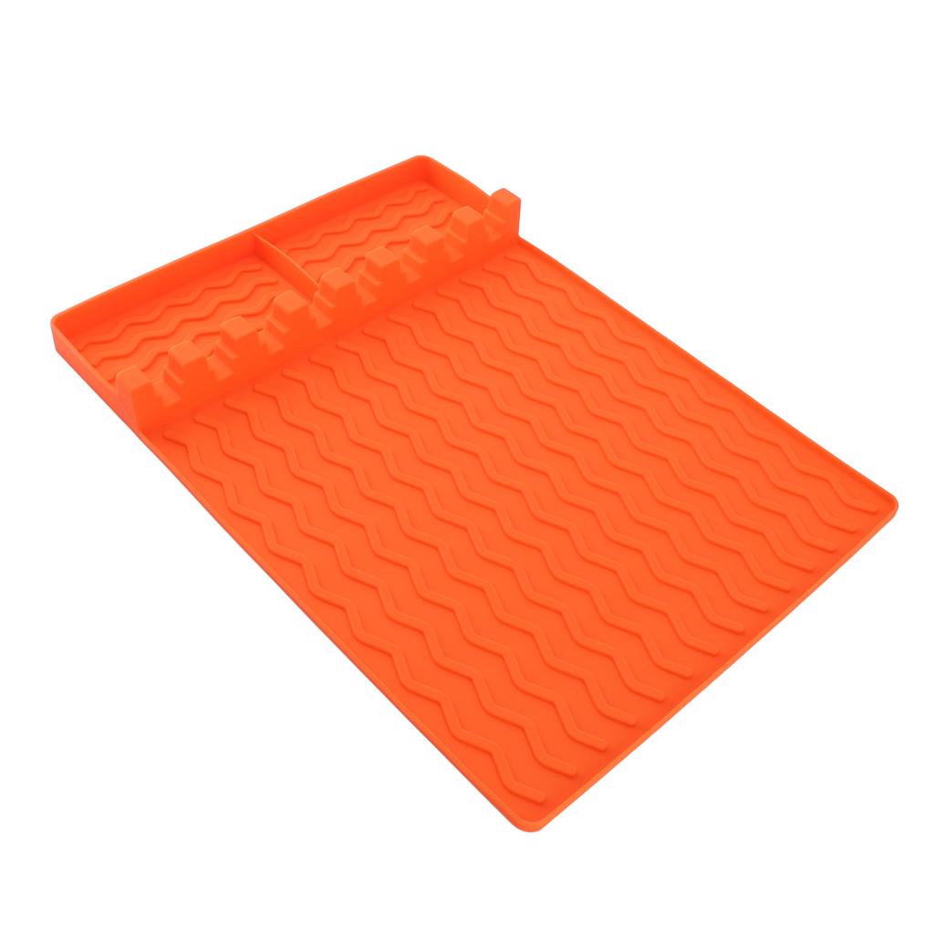 Silikon Grillwerkzeugmatte Hitzebeständig Leicht zu Reinigen Vielseitige Grillseitenablagematte Silikonspatelmatte für Draußen