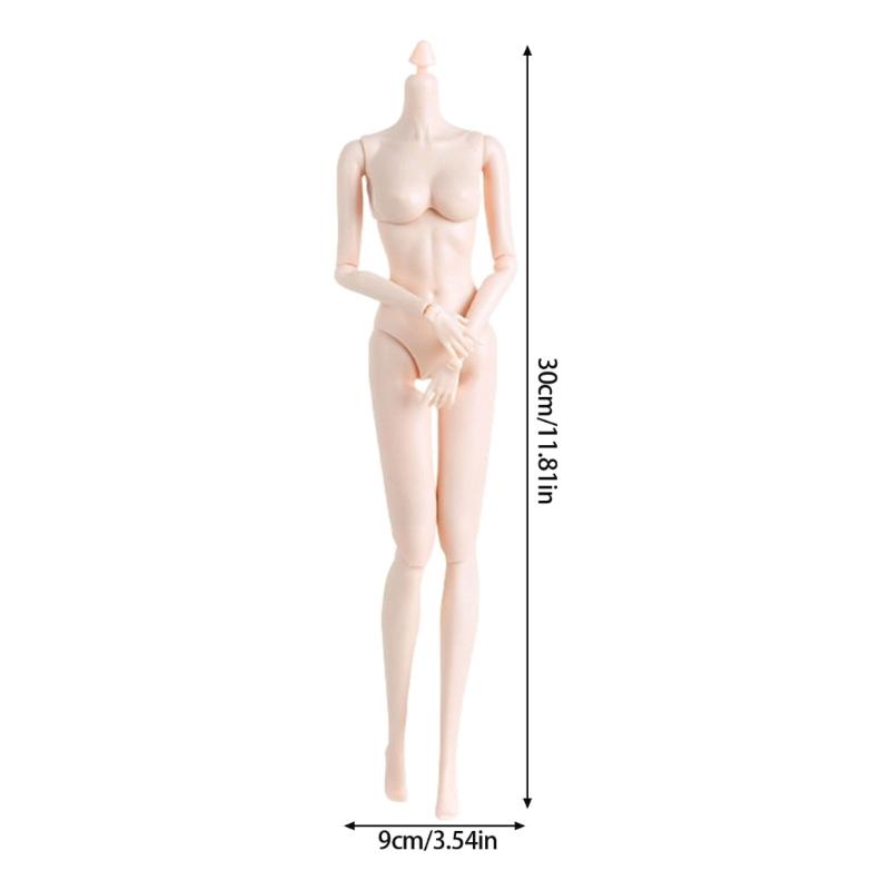 Highly Articulated 1/6 Doll Body With Joint Design 30CM Doll Replacement Nude Doll For Creative Posing Adult Collector