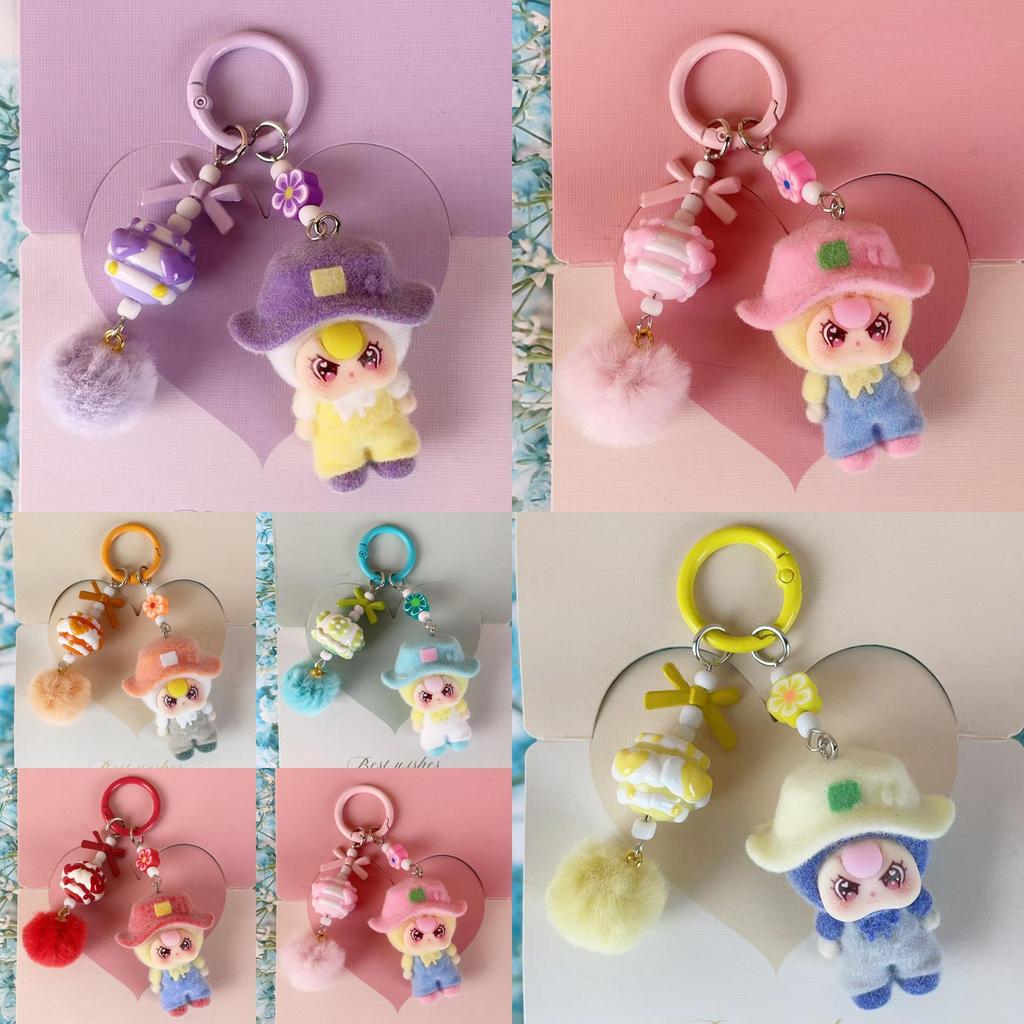 Camping Style Doll Keychain With Cartoon Cute Pendant For Kids And Teens