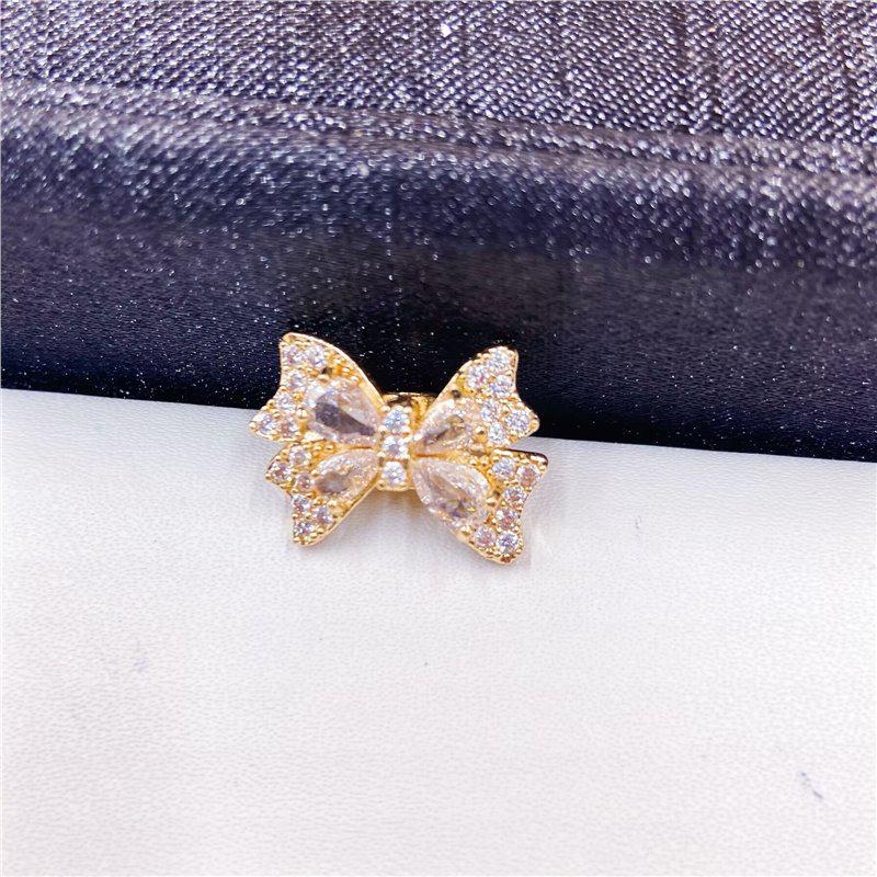 High Retention Micro-Paved Zircon Butterfly Rhinestone Beading Accessories
