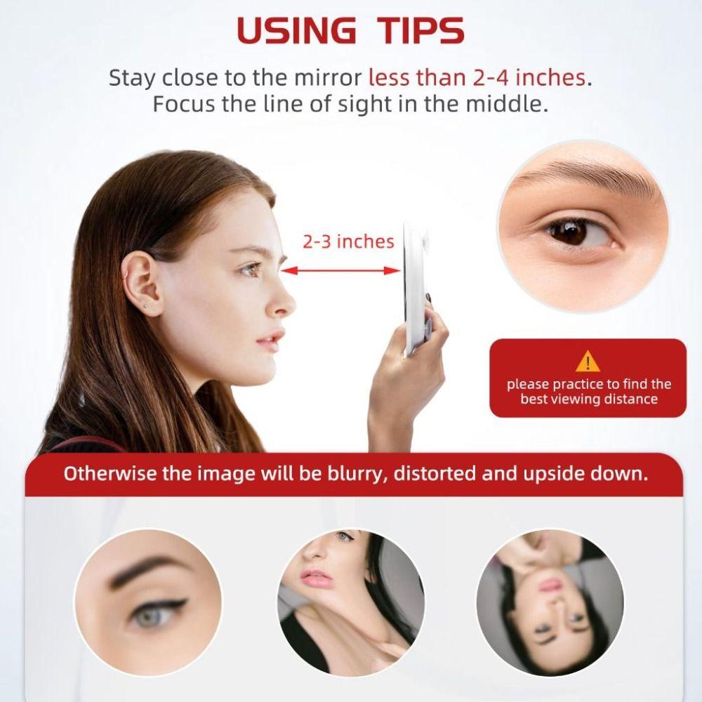 Round Travel Magnified Mirror 30X Vanity Mirror Decorative Makeup Magnifying Mirror  Bathroom