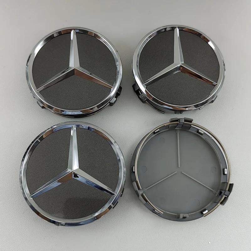 4pcs ABS 75mm Car For Mercedes Benz Wheel Center Hub Caps W176 W246 W203 W177 W204 W205 W212 W213 X156 W117 X253 W118 W166 W167