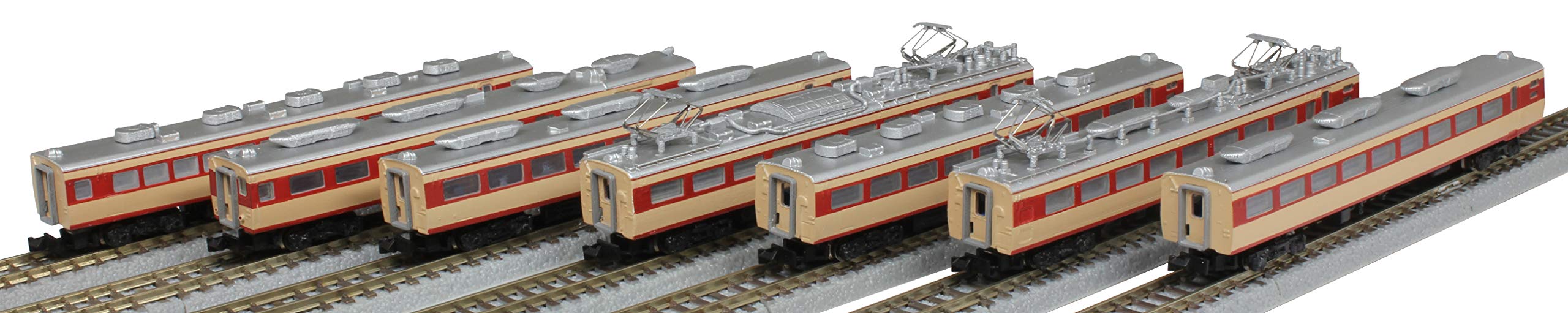 

Z Gauge JNR 485 Series Limited Express Early Model in JNR Set Model Train Train, Hibari Color, 7-Car Add-On T030-2, бежевый