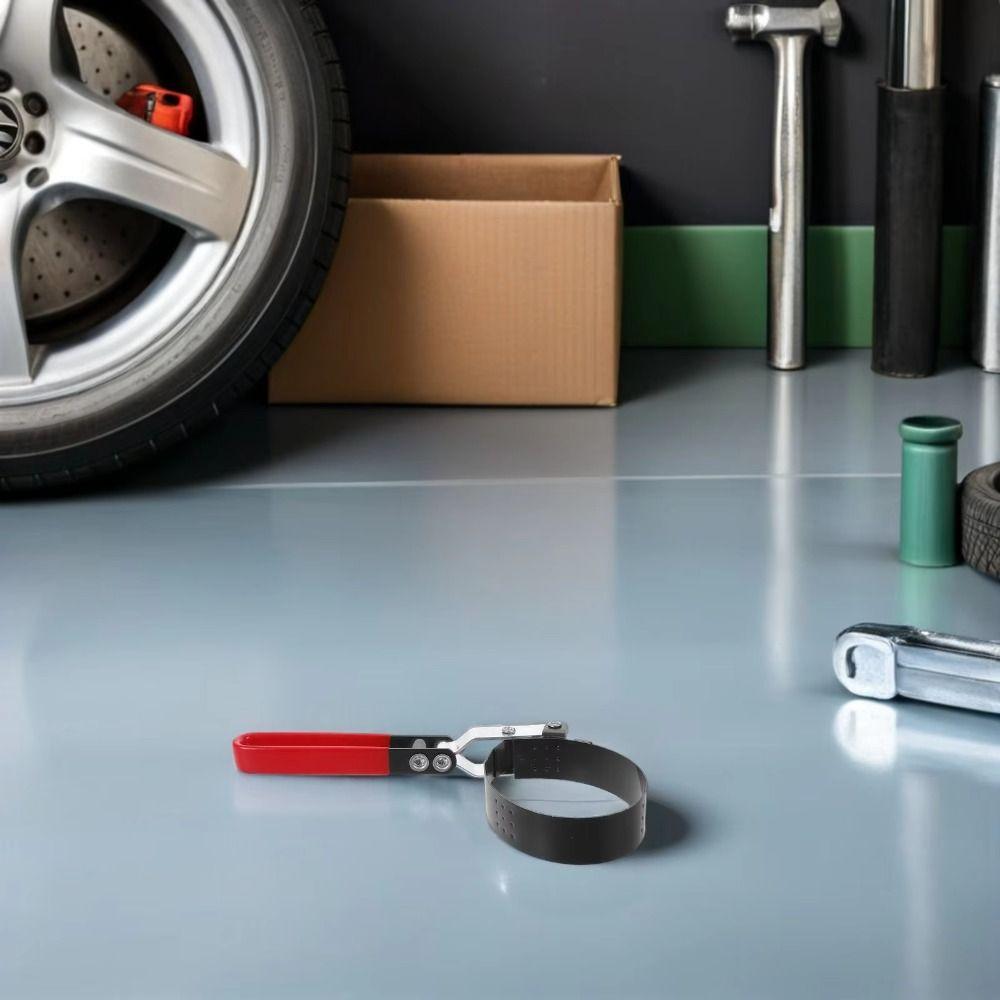 Ergonomic Handle Filter Removal Tool Steel Band Adjustable Filter Wrench  Mechanics Tool