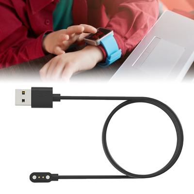 Smart Watch Charger Safe Magnetic Fast Charging Smartwatch Dock Charger Adapter 2 PIN Wristwatch Charging Cable Cord Wire for HW12 HW16