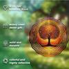 Metal Wind Chime Tree of Life Design Outdoor Garden Decor No Batteries Needed for Patio Yard Lawn