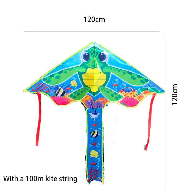 High Quality Polyester Triangular Kite With Long Tail Underwater Series Dolphin Mermaid Kite For Easy Flying