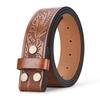 Men's Western Retro Cowboy Belt with Large Buckle - Trendy Street Style Waistband