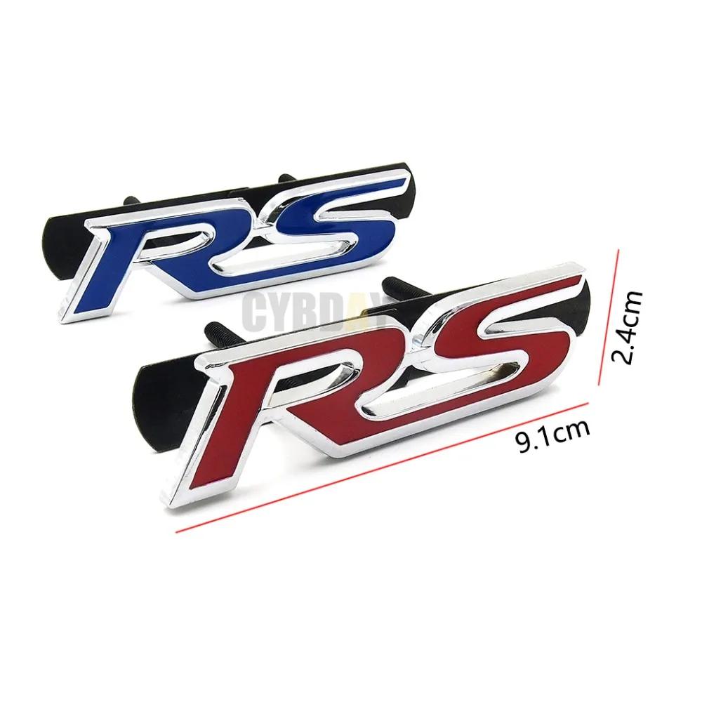 3D Metall RS Metall Auto Emblem Logo Kühlergrill Abzeichen Auto Zubehör