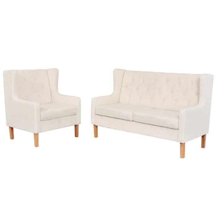 VidaXL Ensemble de Canapé 2 pcs Canapé de Salle de Séjour Sofa de Salon Meuble de Salon Sofa de Salle de Séjour Maison 274928