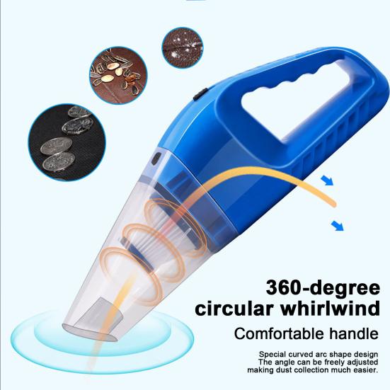 Portable Car Vacuum Cleaner Handheld with Multi-Nozzles, 4000Pa High Power Dust Collector for Vehicle Maintenance Cordless Vacuum, Deep Cleaning