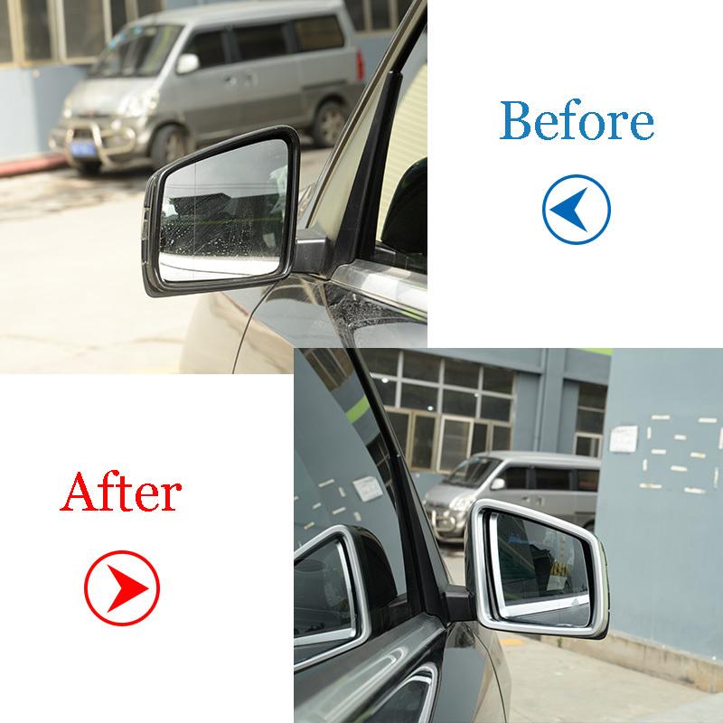 Chrome Side Door Rearview Mirror Frame Cover Trim For Mercedes Benz ML GL GLE GLS Class W166 X166 2013-2016 Car Styling