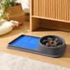 Dog Slow Feeder Bowl with Silicone Licking, -Spill Double Bowl for Dogs, 2-in-1 Pet Feeding Dish