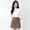 Hollow Out Inner Slim Fit Base Sweater for Women's Autumn and Winter Knitwear Top Semi High Neck Pullover Sweater