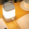 Portable Clock Night Light Dimmable Light Desk Lamp Bedside Table Lamp  Bedroom Lighting
