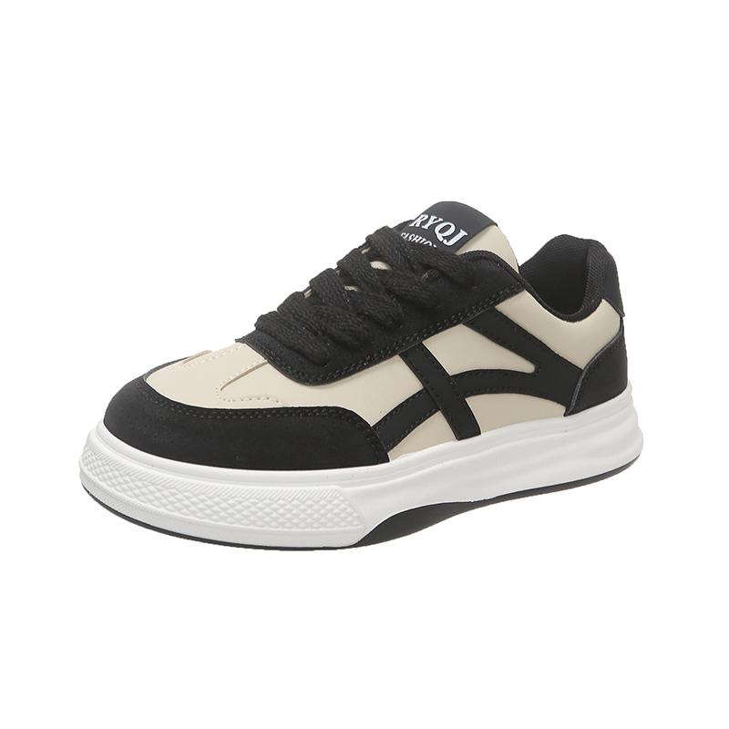 Women's Shoes Casual Shoes Women's Lace-up Sports PU Stitched Thick-Soled Vulcanized Shoes Non-Slip Comfortable and Breathable