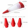 3 Nozzles Food Writing Pen Silicone Cake Decorative Pen Multifunctional Cream Cake Writing Pen  Jam