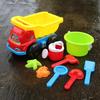 Popular Large Plastic Beach Toy Car Sandglass Set for Kids - Perfect for Sand and Water Play, Bath Time, and Recreation.