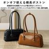 VITAFELICE Women's Long Handle Mini Boston Bag (NSB-30230P) (Black)