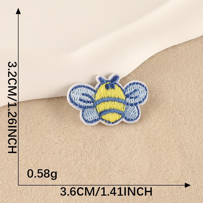 

Вышитая этикетка, наклейка-нашивка, мультяшная пчела, глава, мальчик, вышитая наклейка, аксессуары для одежды, этикетка на ткани, наклейка на ткань C2R-A-3-7