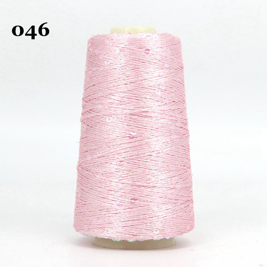 Sequin Cotton Yarn: 50g Fancy Skein for Hand & Machine Knitting