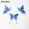 3Pcs/Set Mesh Embroidered Butterfly Patches DIY Clothes Patches  Hats Skirt Legging Hair Clips Decor