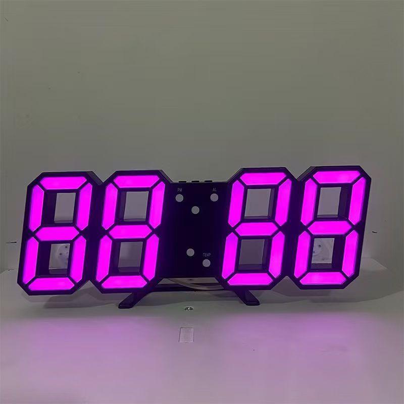 

Electronic Alarm Clock Student Uses 3D To Display Time Memory Temperature Date Display Korean Version of Home Bedroom Desk Decoration