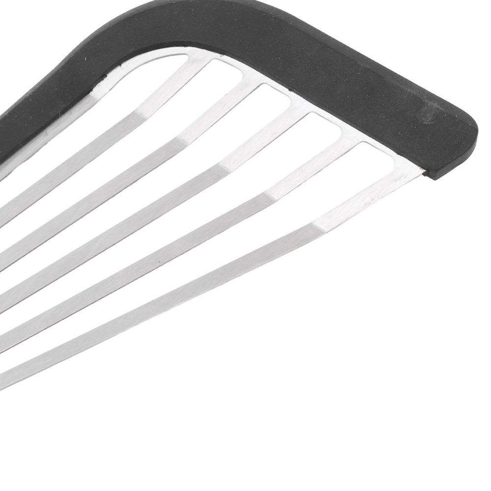 Black Grey Slotted Spatula Stainless Steel Silicone Nonstick Spatula Nonstick Cookware