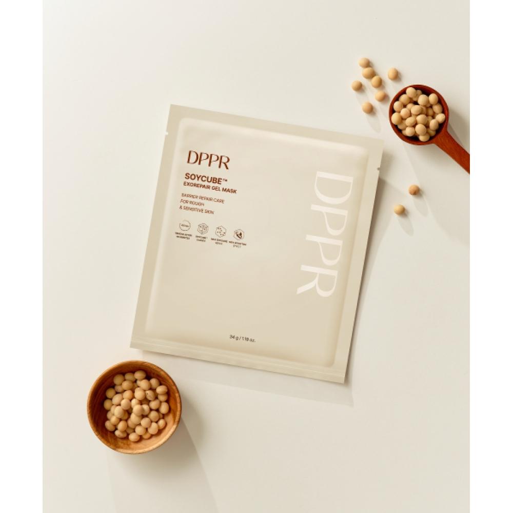 Dppr [3set] Soy Cube Exo Repair Soy Milk Fact To Foam Cleanser 120ml + Serum 50ml + Gel Mask 4 Sheets
