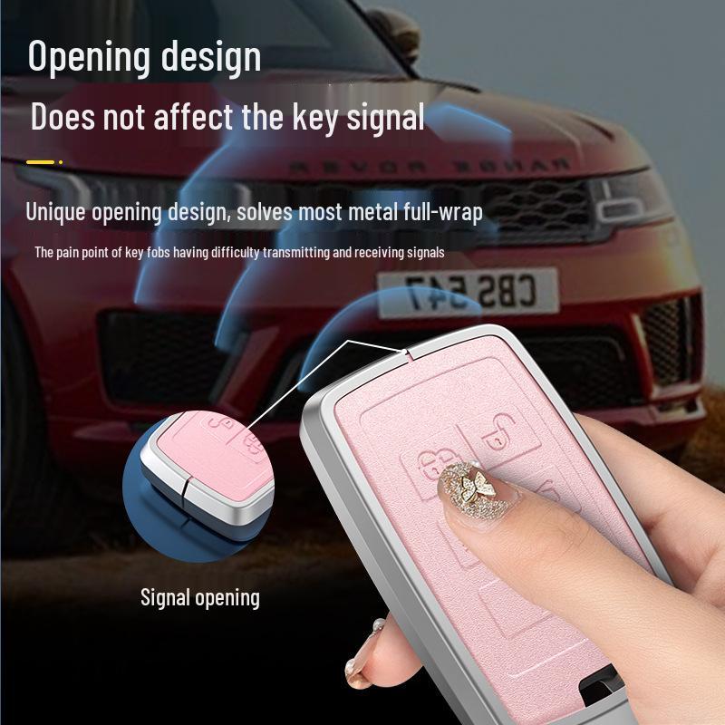 Land Rover & Jaguar Key Case for Range Rover Sport, Velar, Evoque, Discovery 4, Freelander 5.