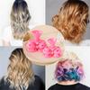 10/20PCS Pink Soft Silicone Magic Hair Care Rollers No Heat Hair Curler DIY Curling Styling Tool for Beautiful Curls