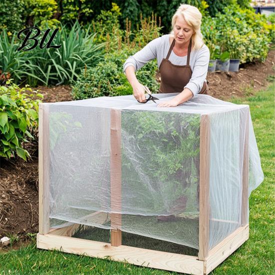 Heavy Duty Barrier Garden Netting for Raised Bed, Fine Mesh Net Bird, Insect Plant Cover & Pest, Vegetable Fruit Flower Plants Protection