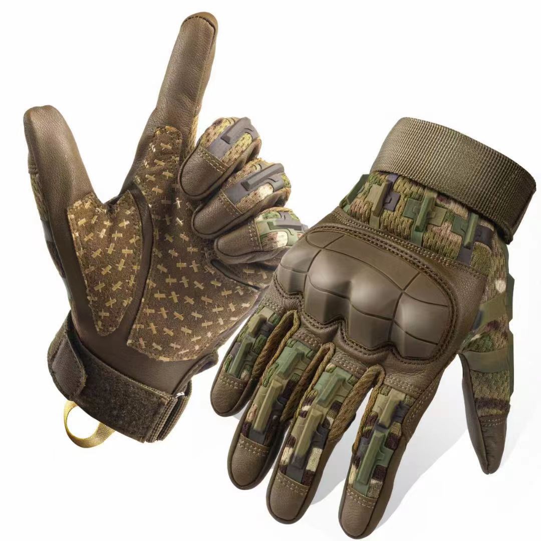 

Tactical Gloves Five Finger Touch Screen Outdoor Sun Protection Anti Slip Motorcycle Impact Combat Gloves XXL
