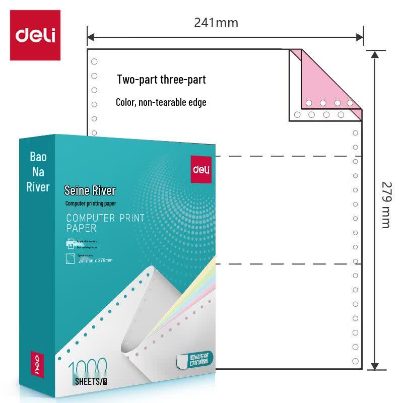 Deli Seine N241-2 Computer Printing Paper