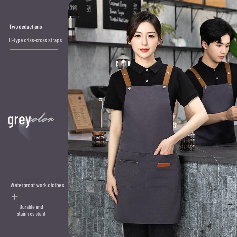 Custom Waterproof & Oil-Proof Kitchen Aprons - Stain-Resistant, Printed Design for Catering.