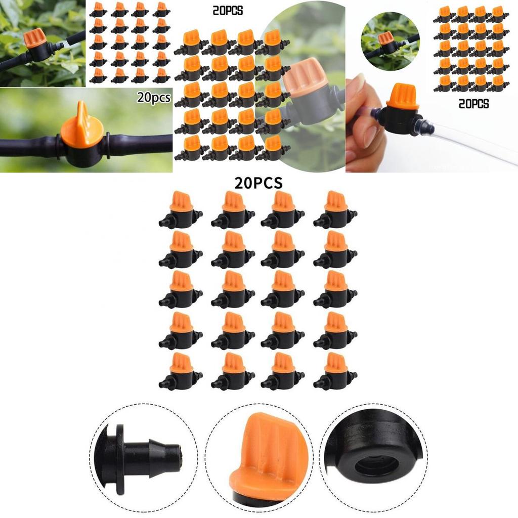Micro Sprinkler Drip Irrigation Adapter 4/7 Micro Tube Simple Connection Orange Color