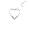 ASTM F136 Titanium 16G Heart Hoops Fashion Nose PIERC Sexy Ear Tragus Daith Cartilage Rings Clicked Body Jewelry for Women Gifts