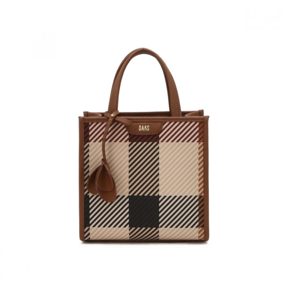 DakS Brown Big HouSe Check Tote Bag S Dcba5e687w2