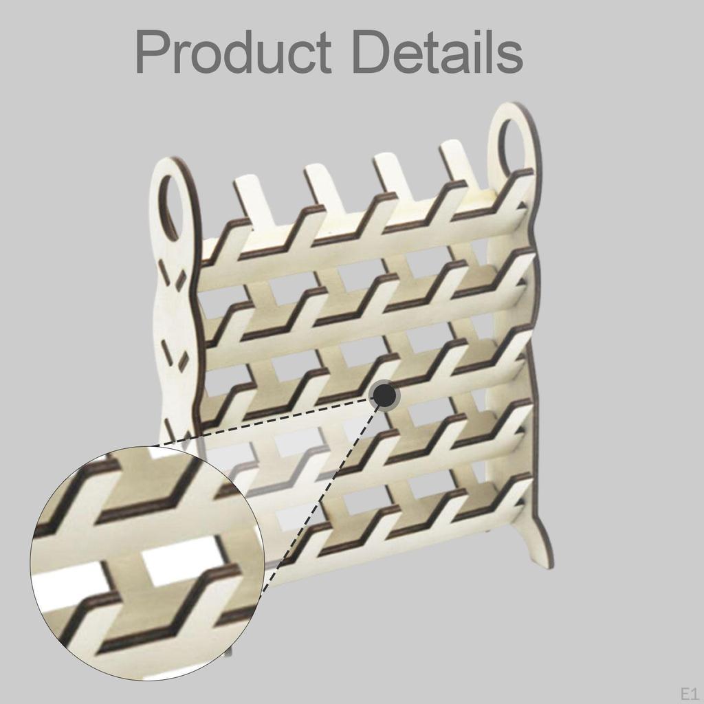 Wooden Thread Spool Rack Practical Portable Detachable Premium Versatile Durability Accessories