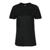 Solid Color Round Neck Comfortable Breathable Short Sleeve T-Shirt Women Tops Black BQ5799
