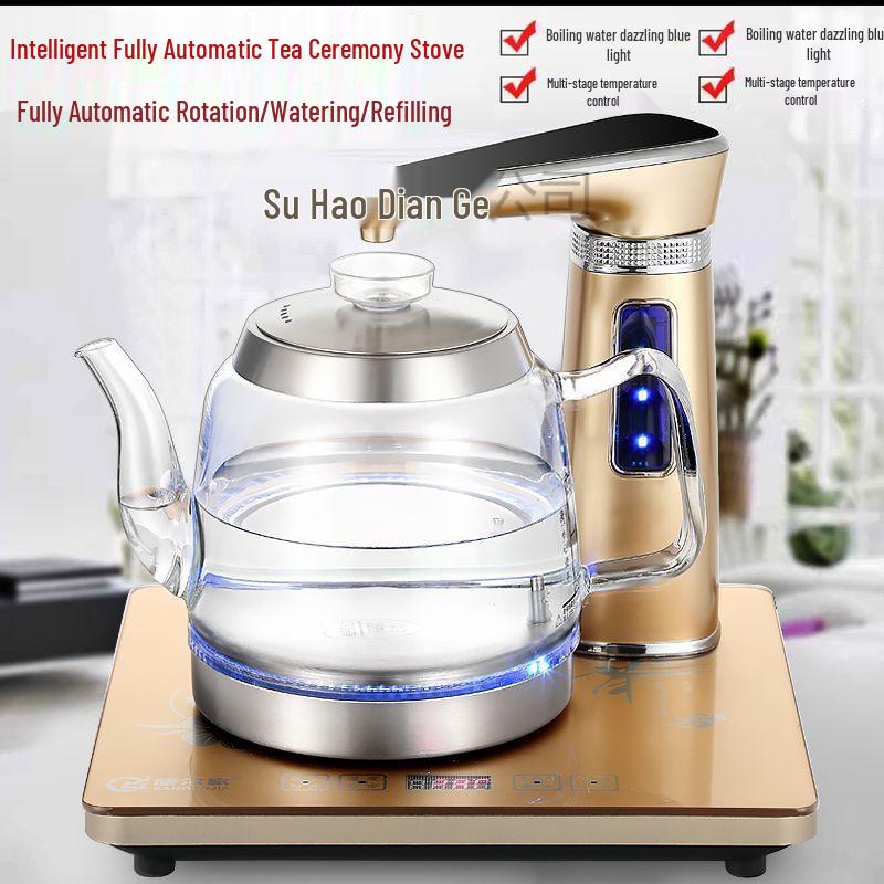 All-in-One Automatic Desktop Kettle: Hot Water Boiler & Tea Brewer