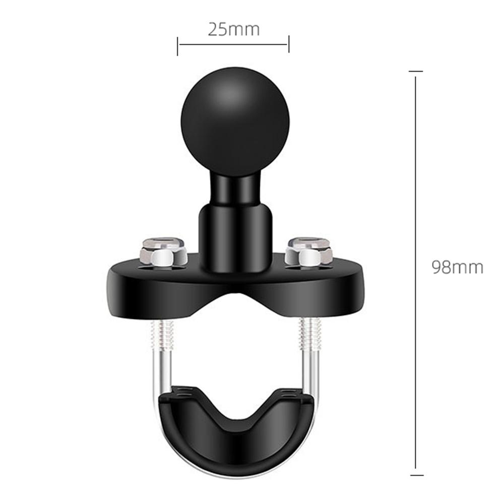 1 Inch Ball Head Mount Adapter Motorcycle Bicycle Handlebar Clip Rearview Mirror Bracket for GoPro 10 9 8 Camera MTB Mounts