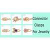 18K Gold Plated Brass Square Connector Clasps Pearl Clasps Fastener For Bracelet Necklace Making Accessories Jewelry Materials