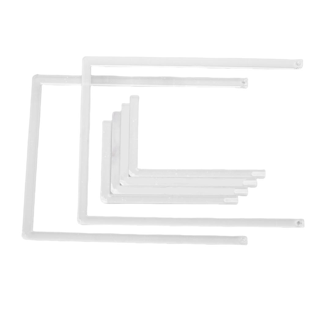 2Pcs Photo Frame Stand Clear Acrylic Table Display Holder Decorative Table Top Easel for Picture Book Platter