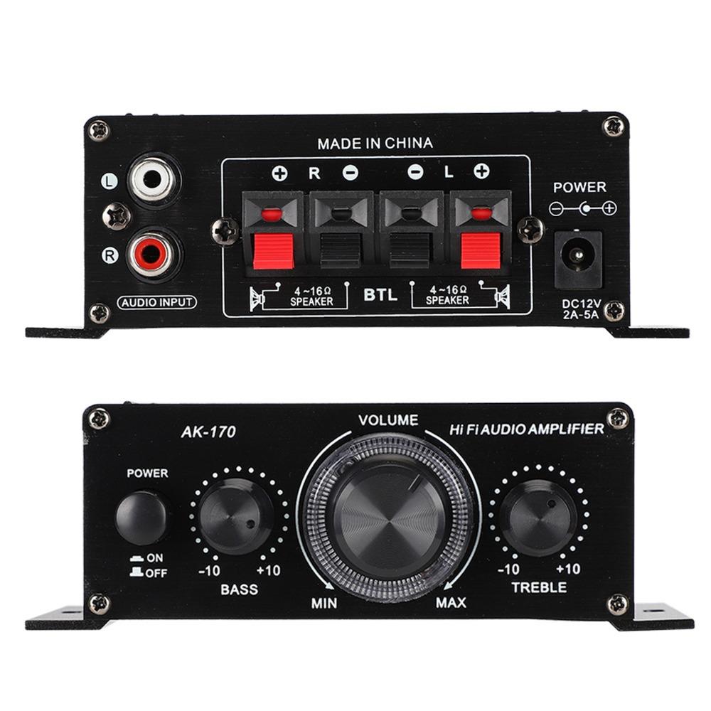 20w+20W Audio Amplifier 47K Resolution Stereo Amplifier Durable Mini Power Amplifier  Car Stereo
