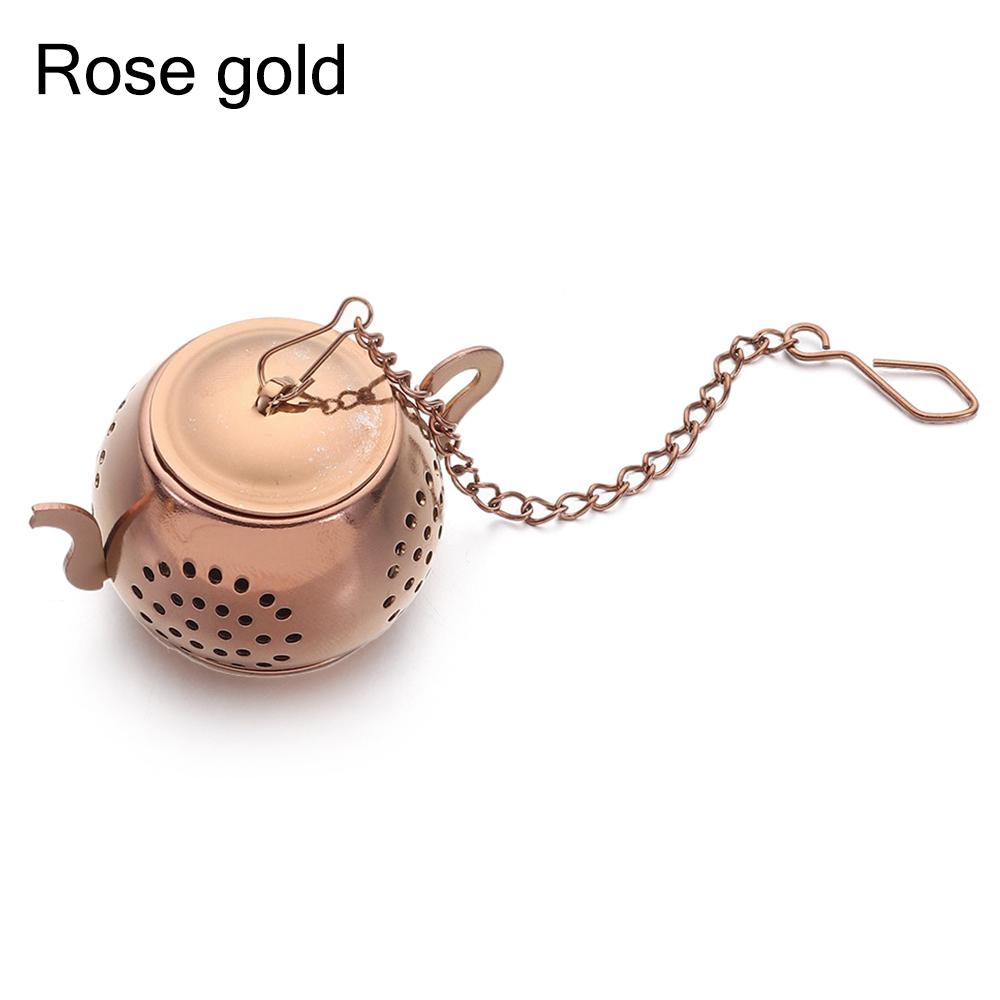 1Pc Teapot/Heart Shaped Tea Strainer with Chain Stainless Steel Tea Infuser Loose Tea Spice Filter Diffuser Teaware Gold Silver