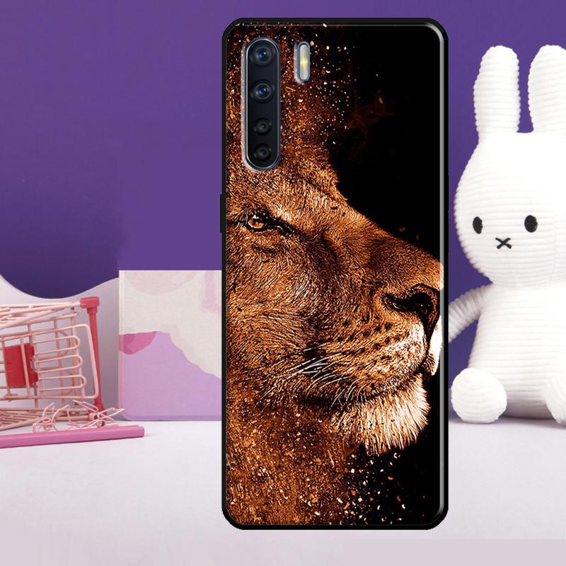 Löwe Tierhülle Für Oppo A57 A77 A76 A16 A96 A17 A18 A60 A80 A40 A38 A58 A78 A98 A94 A74 A54 A15 A5 Pro