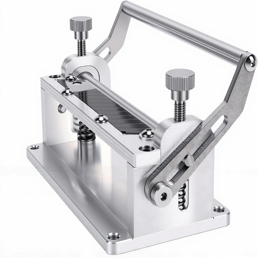 2pcs Adjustable Thickness Leather Splitter Tool Manual Peeling Machine Leathercraft Projects